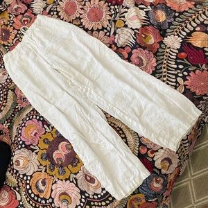 White linen pants size 10